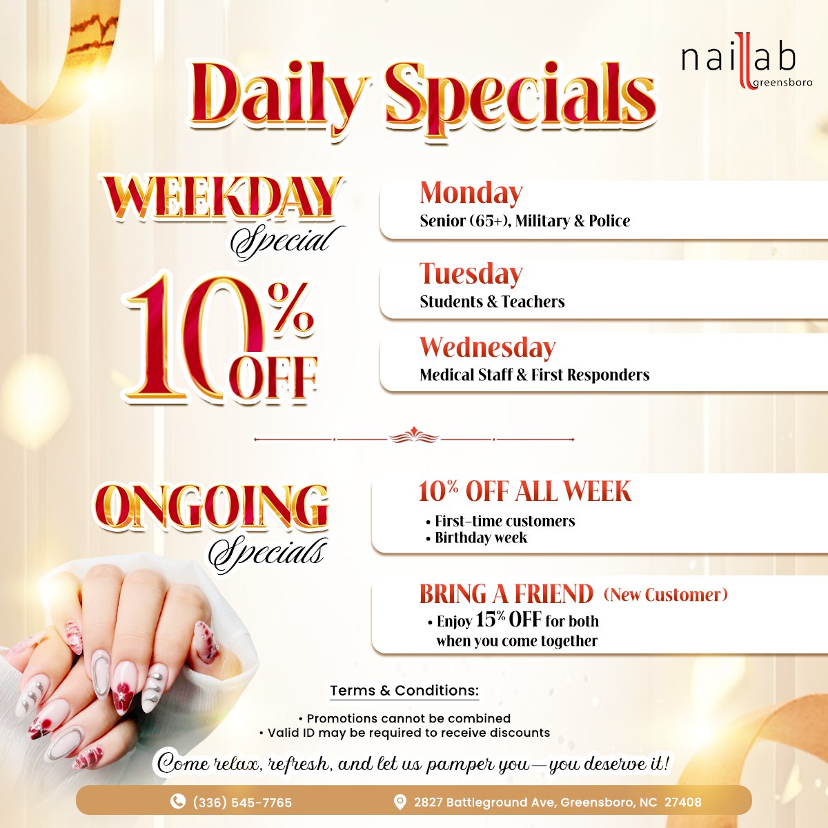 🌟 Nail Lab of Greensboro - Promotion 🌟