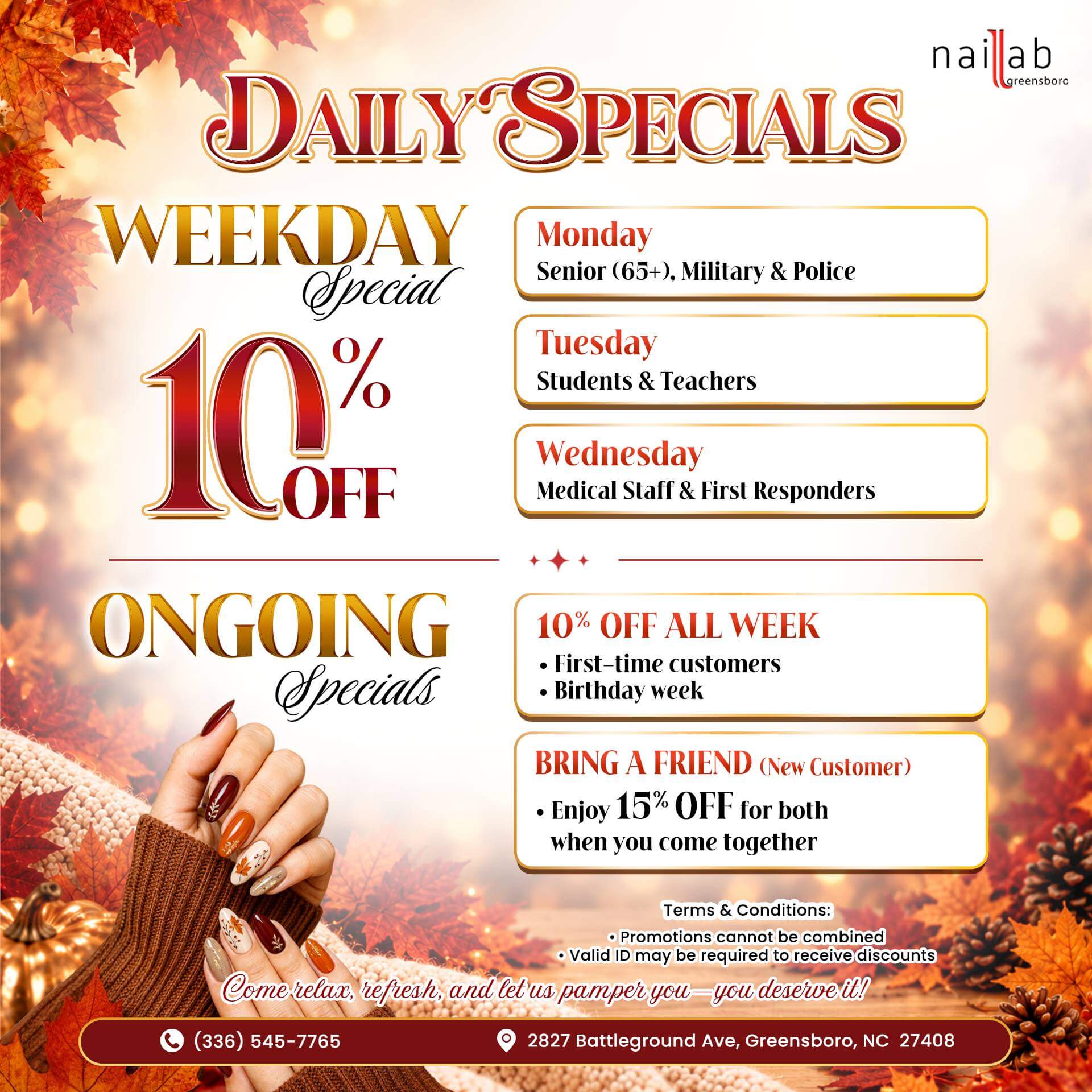 🌟 Nail Lab of Greensboro - Promotion 🌟