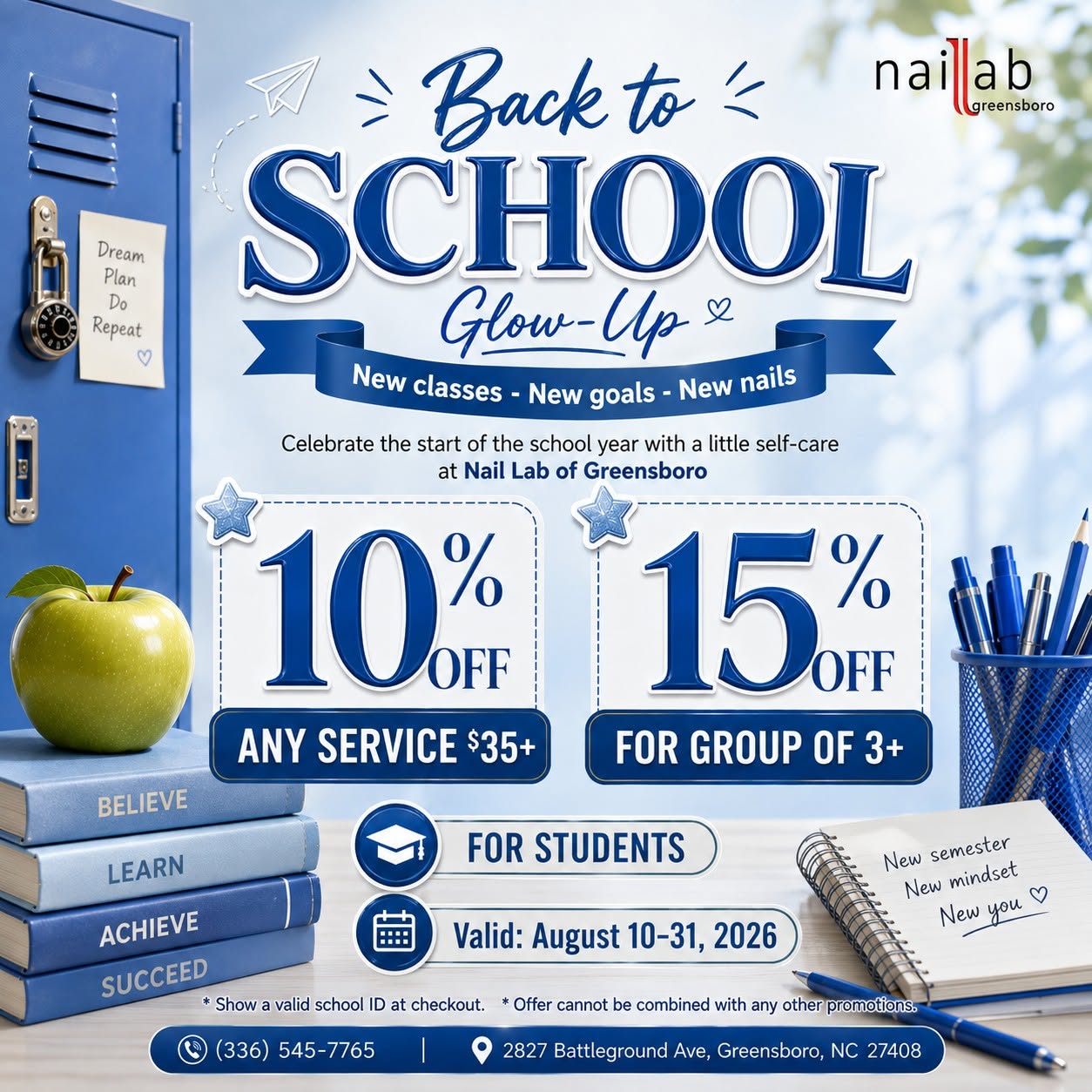 🌟 Nail Lab of Greensboro - Promotion 🌟