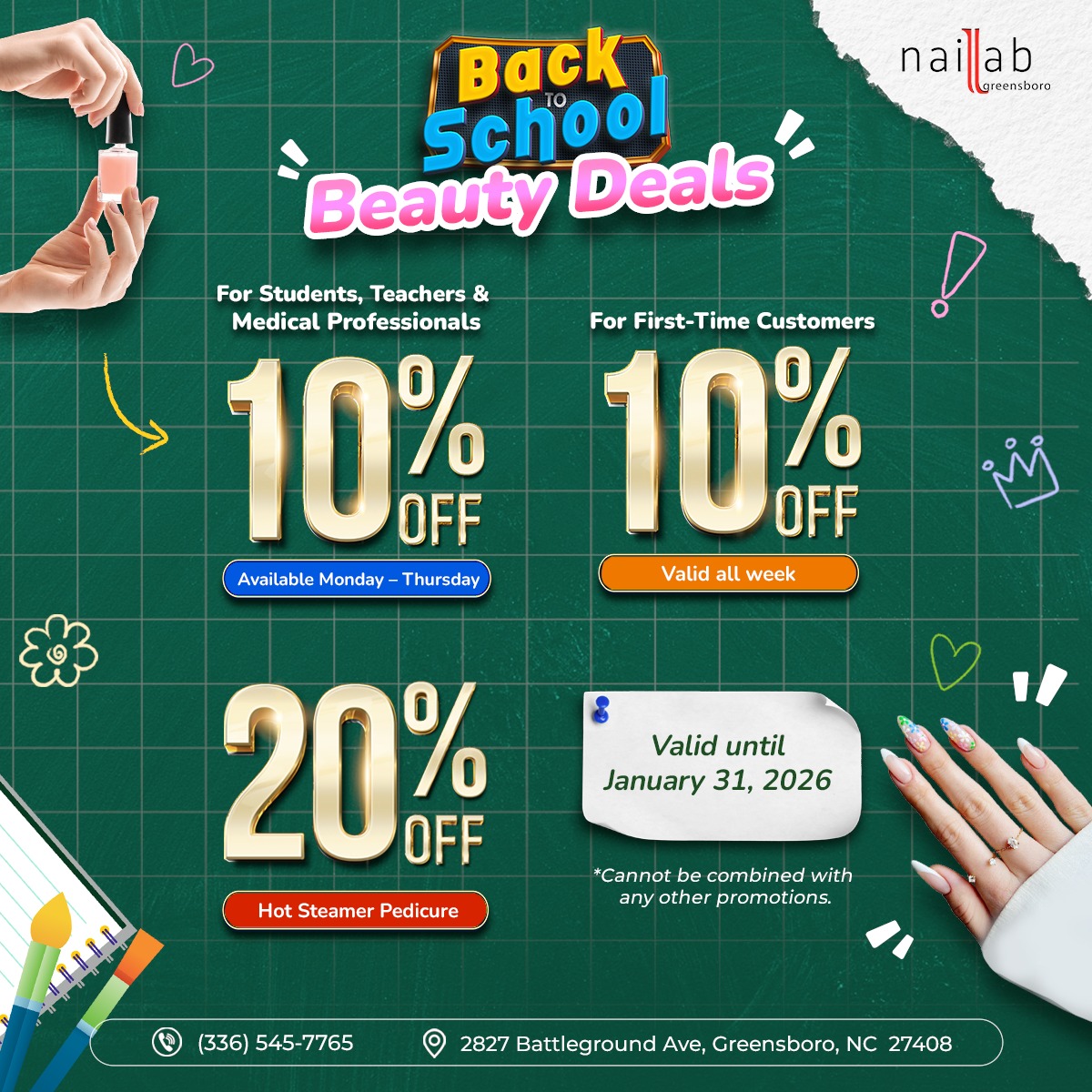 ✨ Nail Lab of Greensboro - Promotion ✨